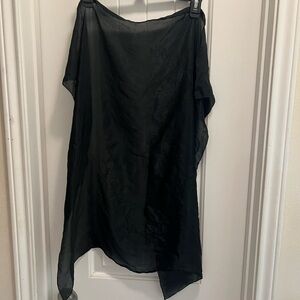 Elegant Black Sheer Shawl